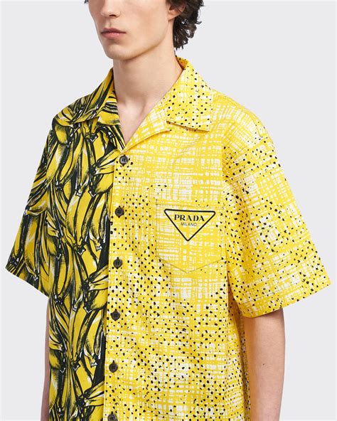 Prada double match poplin shirt